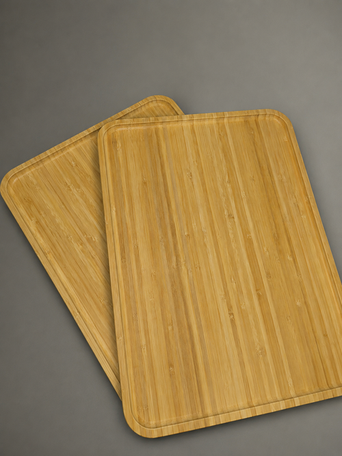 Bamboo 2pc serving trays
