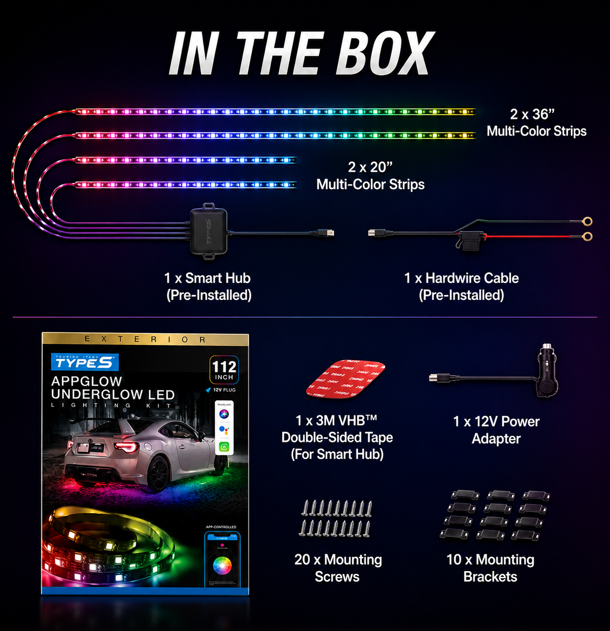 Appglow underglow LED (type:S)