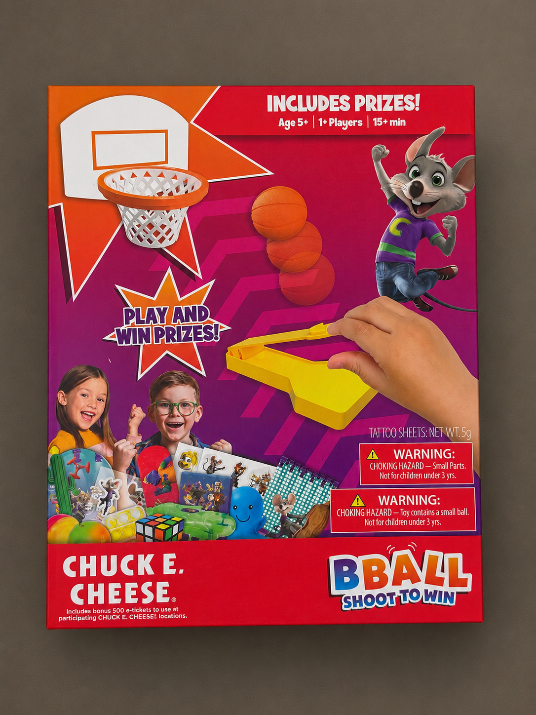 Chuck E cheese Bball shoot to win