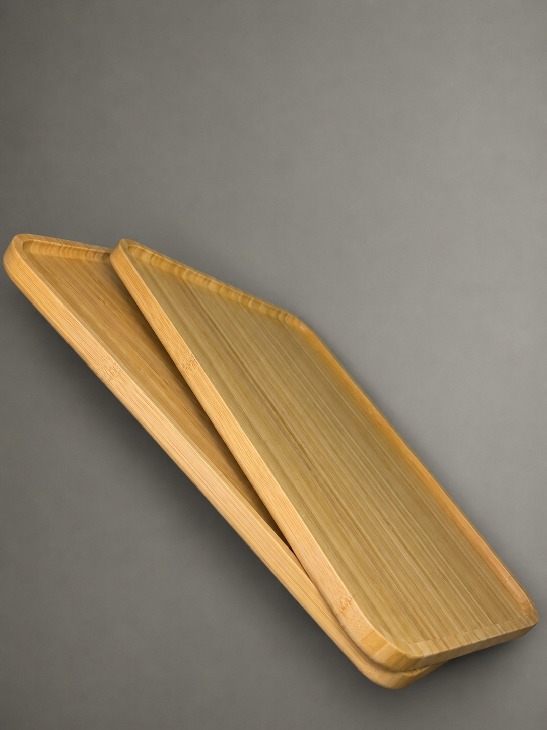 Bamboo 2pc serving trays